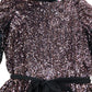 Long Sequin Dress UK20 Women's Black Pink Party Evening Wear