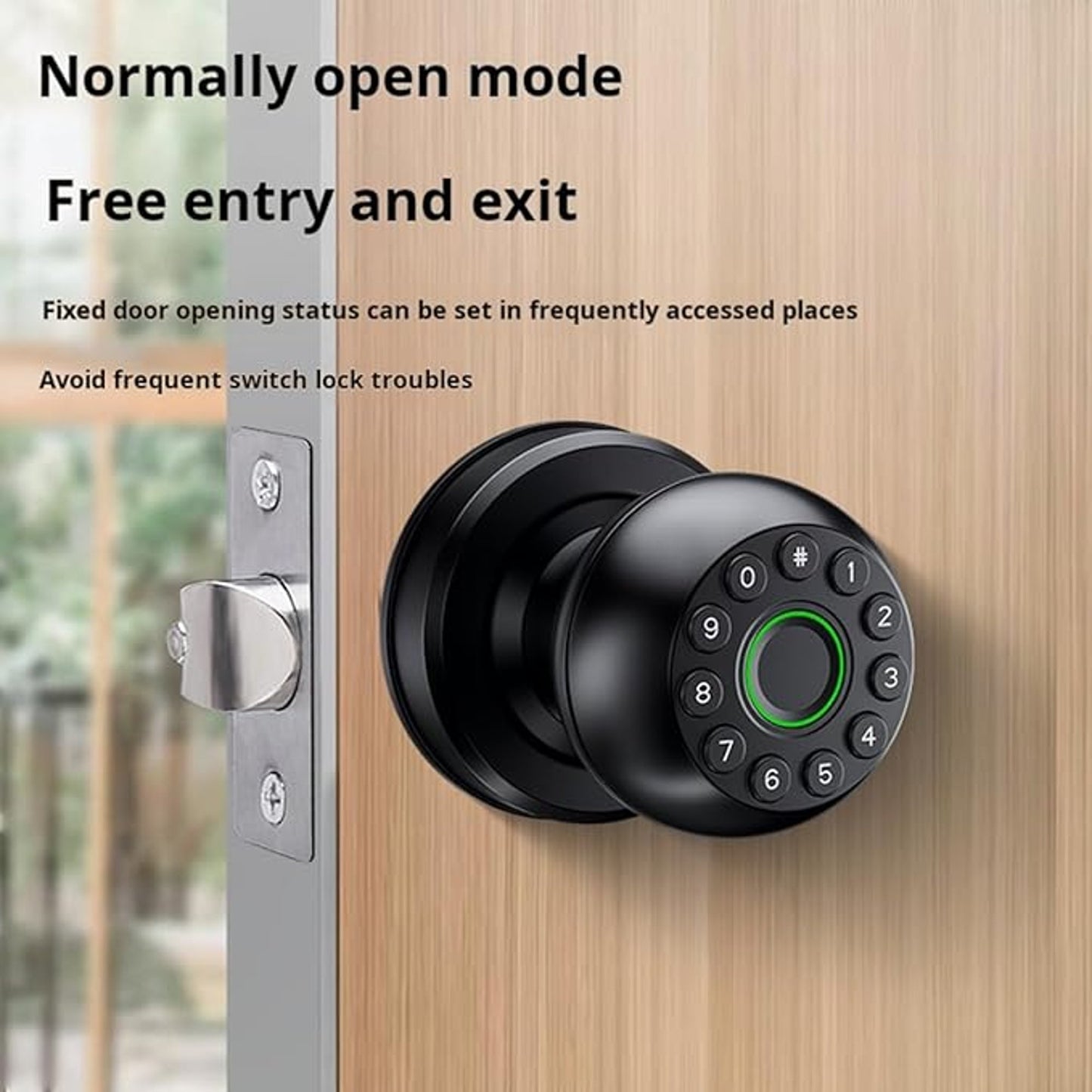 Xenocam Fingerprint Door Knob, Electric Door Lock, Smart Door Lock
