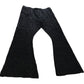 River Island UK16 Women's Black Lace Flared Trousers Elasticated Waist