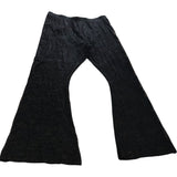 River Island UK16 Women's Black Lace Flared Trousers Elasticated Waist