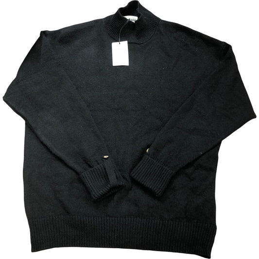 River Island Studios Relaxed Sweater UK M Women's Black Knit Long Sleeve Top