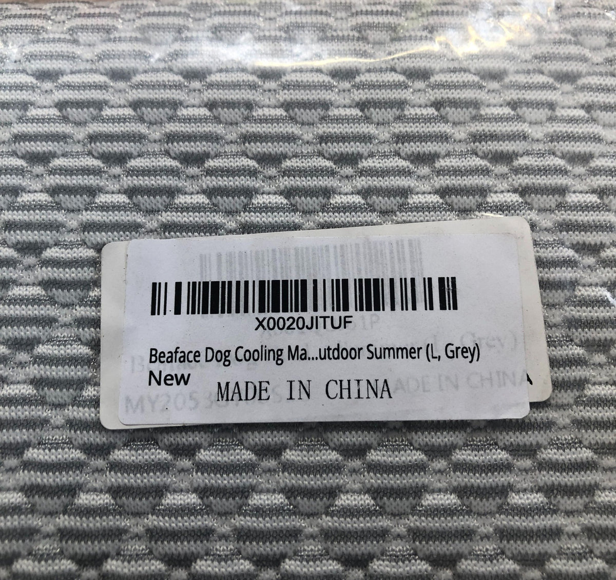 Dog Cooling Mat Large Grey For Pets Aged 1 to 2 Years Outdoor Use