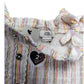 River Island 2 Piece Set Girls 9-10 Years Striped Ruffled Summer Outfit