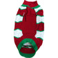 Christmas Dog Sweater Red White Green Santa Design 45cm Chest