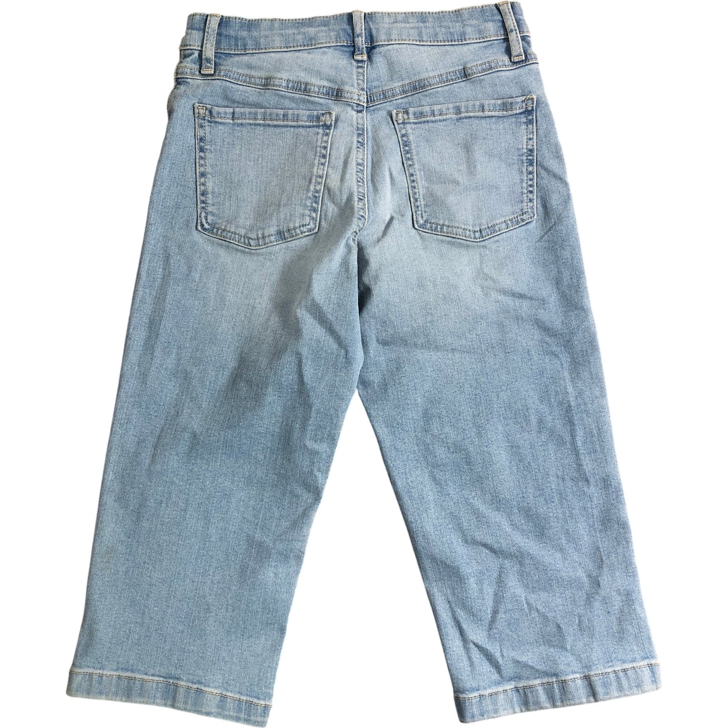 River Island Capri Jeans UK12 Girls Denim Light Wash Cropped Style