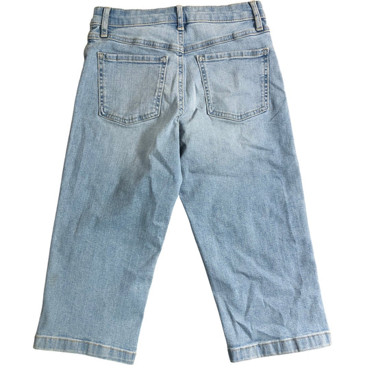 River Island Capri Jeans UK12 Girls Denim Light Wash Cropped Style