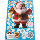 Christmas Santa Window Clings 6 Sheets