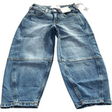 Balloon Jeans High Rise Size 5-6 Years Kids Blue Denim Trousers