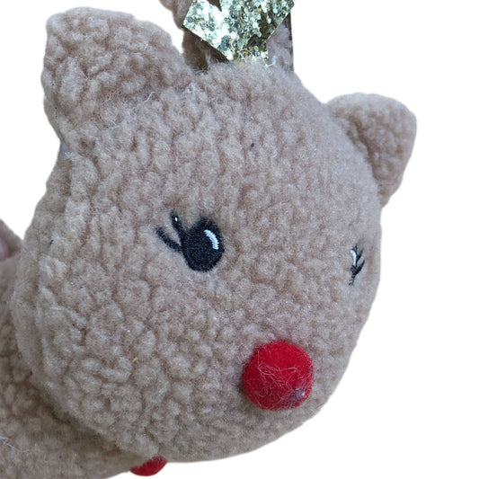 Kids Reindeer Earmuffs Soft Plush Christmas Accessory