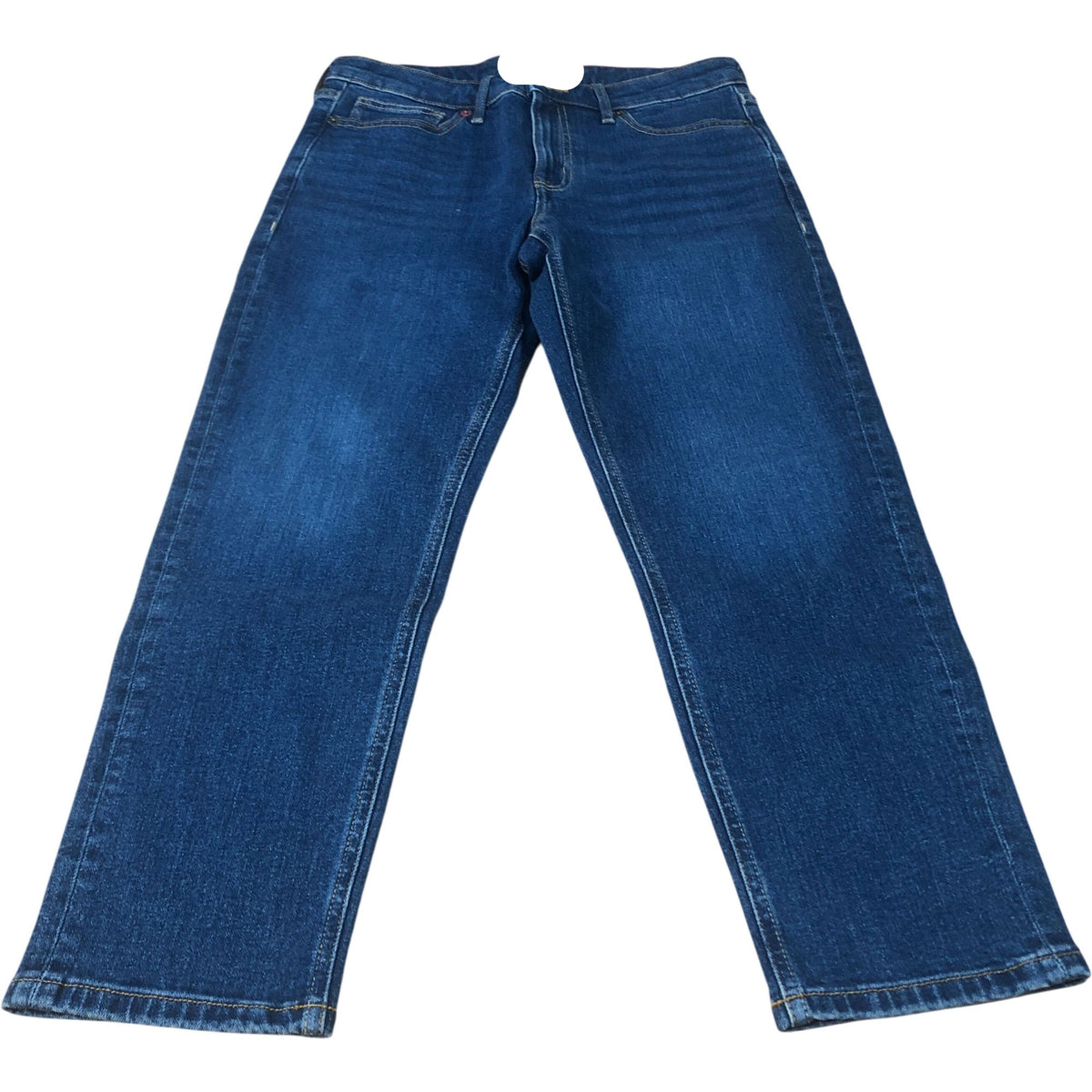 Denim Jeans UK10R Women's Slim Fit Blue Cotton Stretch Mid Rise