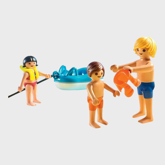 Playmobil Family Fun Speedboat with Tube Riders - (70091)