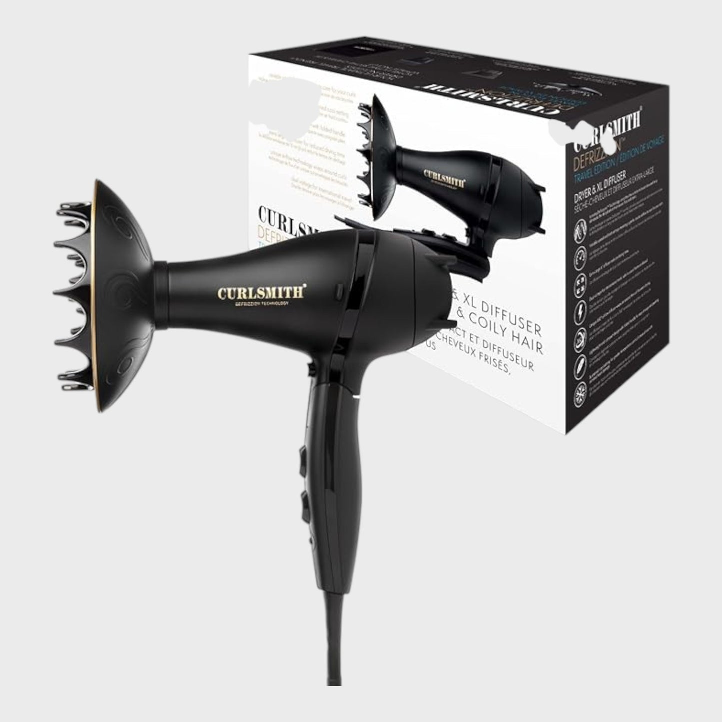 Curlsmith Defrizzion Hair Dryer with XXL Diffuser