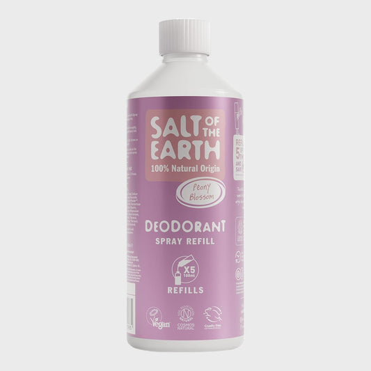 Salt of the Earth Natural Deodorant Refills 500ml - Peony Blossom