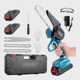 6" Mini Cordless Chainsaw - With Two Batteries
