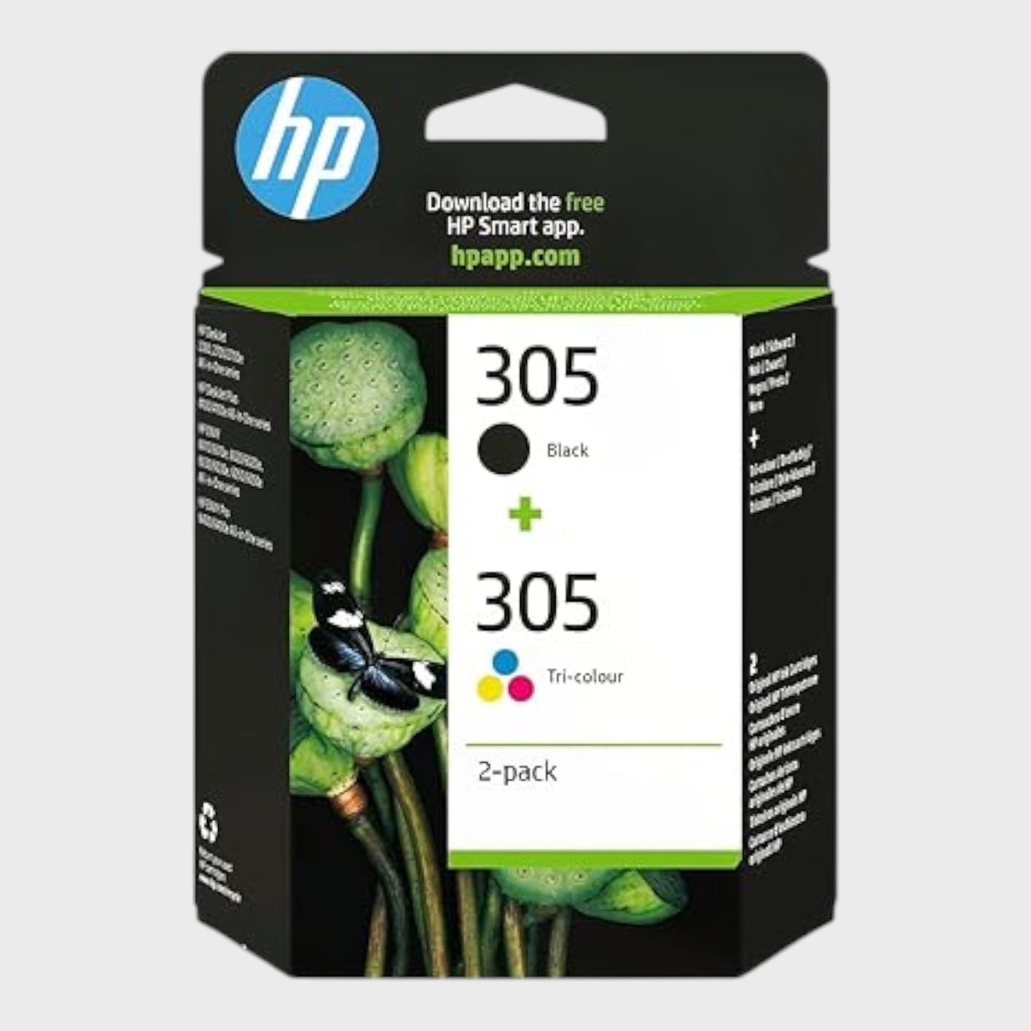 HP Printer Ink 305 Black & 305 Tri-Colour Dual Pack (6ZD17AE)