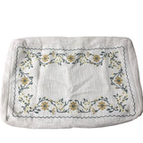 Square Pillowcase Plain Cream Cotton Blend Bedding Home Decor 41cm x 61cm