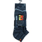 KISS Crew Socks L/G Men's 9-12 Women's 11-14 Black Cushioning Design