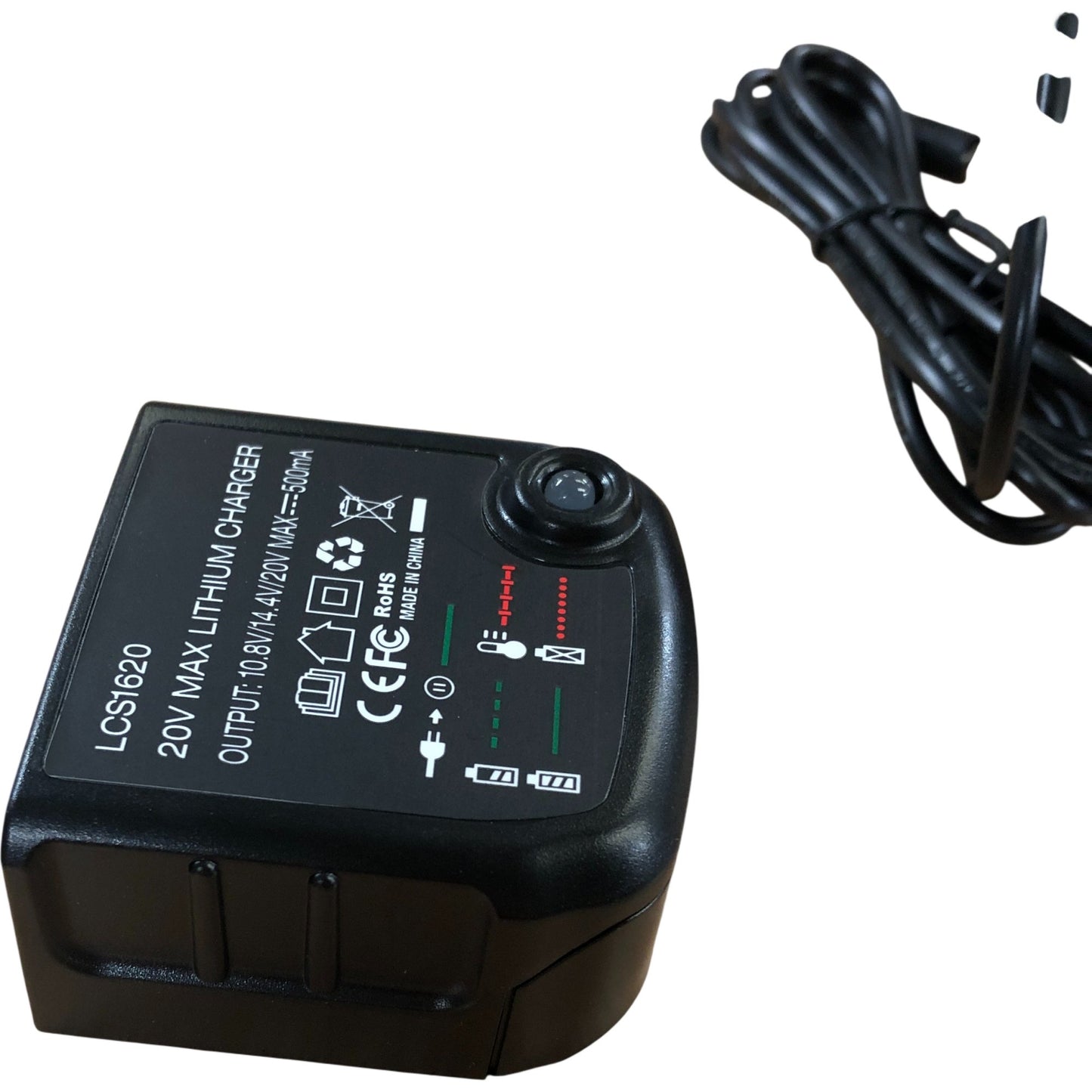Lithium Battery Charger With Plug And Cable For Black & Decker LCS1620 20V Max
