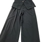 River Island Black Jumpsuit Casual Wide Leg Sleeveless Button Detail Size 12