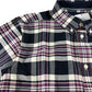 Crew Clothing Company Check Shirt XL Mens Classic Fit Cotton Navy Purple