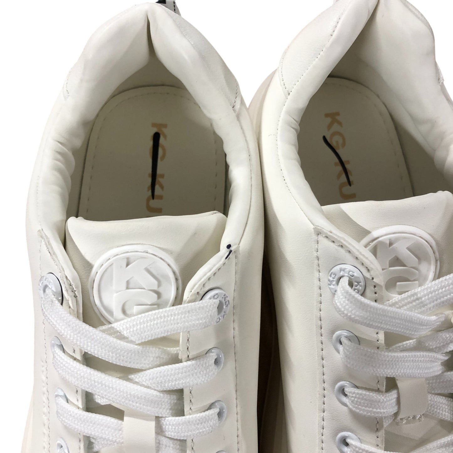 KG Kinsley Trainers UK9 Women's White Lace Up Casual Fashion Sneakers