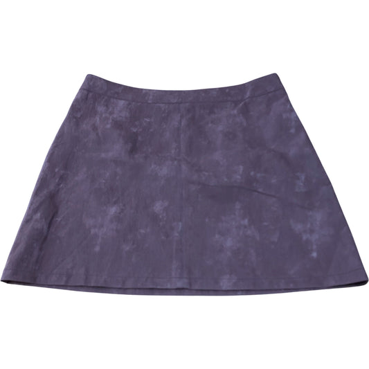 River Island A Line Skirt UK Size 12 Women's Purple Viscose Blend Fabric