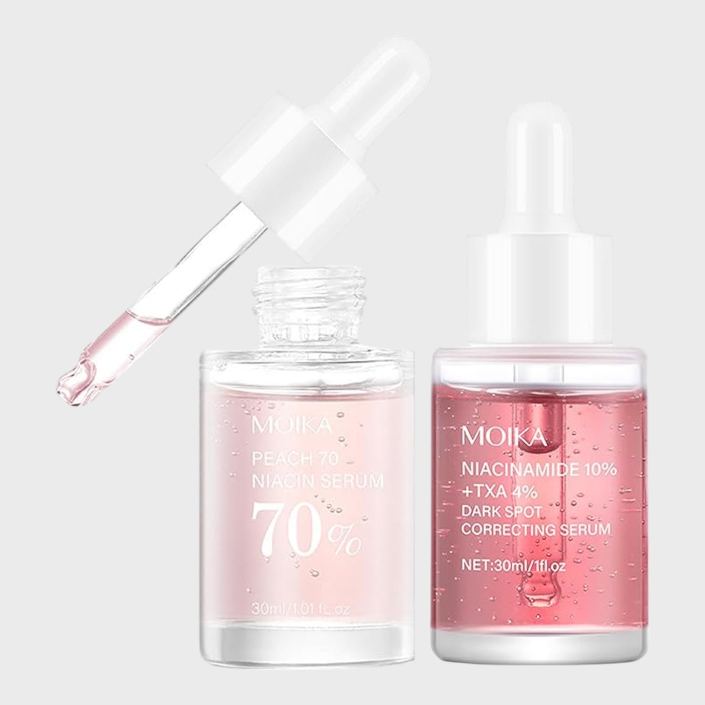 Korean Skincare Two Pack - Peach 70% and Niacinamide 10% Serum