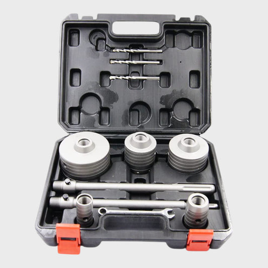 Concrete Drill Kit - 11 PCS - 30/40/68/80/100mm - Hole Cutter