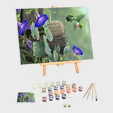 Paint by Numbers for Adults - Hummingbird Print