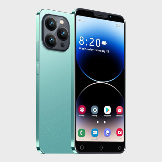 JtQtJ Dual Sim Android 9.0 Smartphone - Cyan