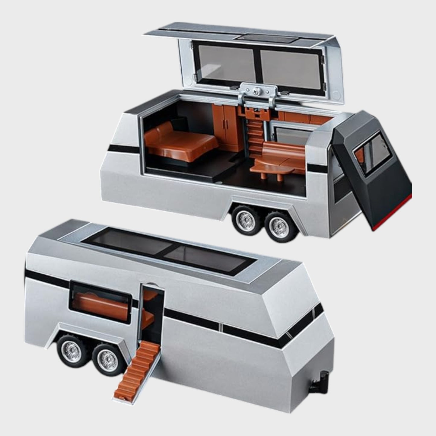 Pickup Truck And Trailer RV