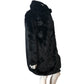 Sosandar Women's Faux Fur Coat Size 18 Black Luxurious Warm Jacket