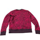 BOSS Women's Crew Neck Sweatshirt Red Heart Print Cotton XS