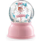 Little Big Room Ballerina Night Light Snow Globe Pink 14cm Children's Decor