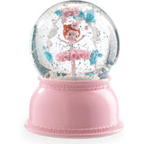 Little Big Room Ballerina Night Light Snow Globe Pink 14cm Children's Decor