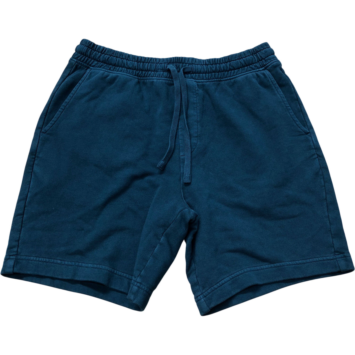 Casual Cotton Stretch Dark Green Relaxed Fit Shorts Size M