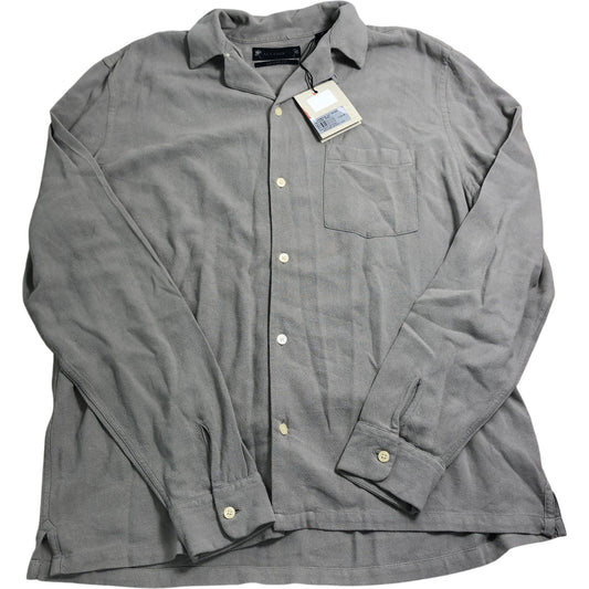 AllSaints Relaxed Fit Shirt L Whisper Grey Long Sleeve Casual Wear