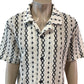 RIVER ISLAND Casual Shirt L Men's Short Sleeve Patterned Stylish Top