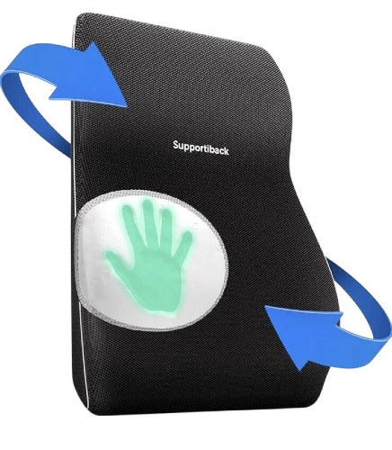 Supportiback Lumbar Cushion Comfort Ergonomic Foam Support Uses Back Pain