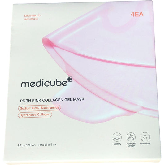 Medicube PDRN Pink Collagen Gel Mask 28g 4EA Hydrated Skin Care Treatment