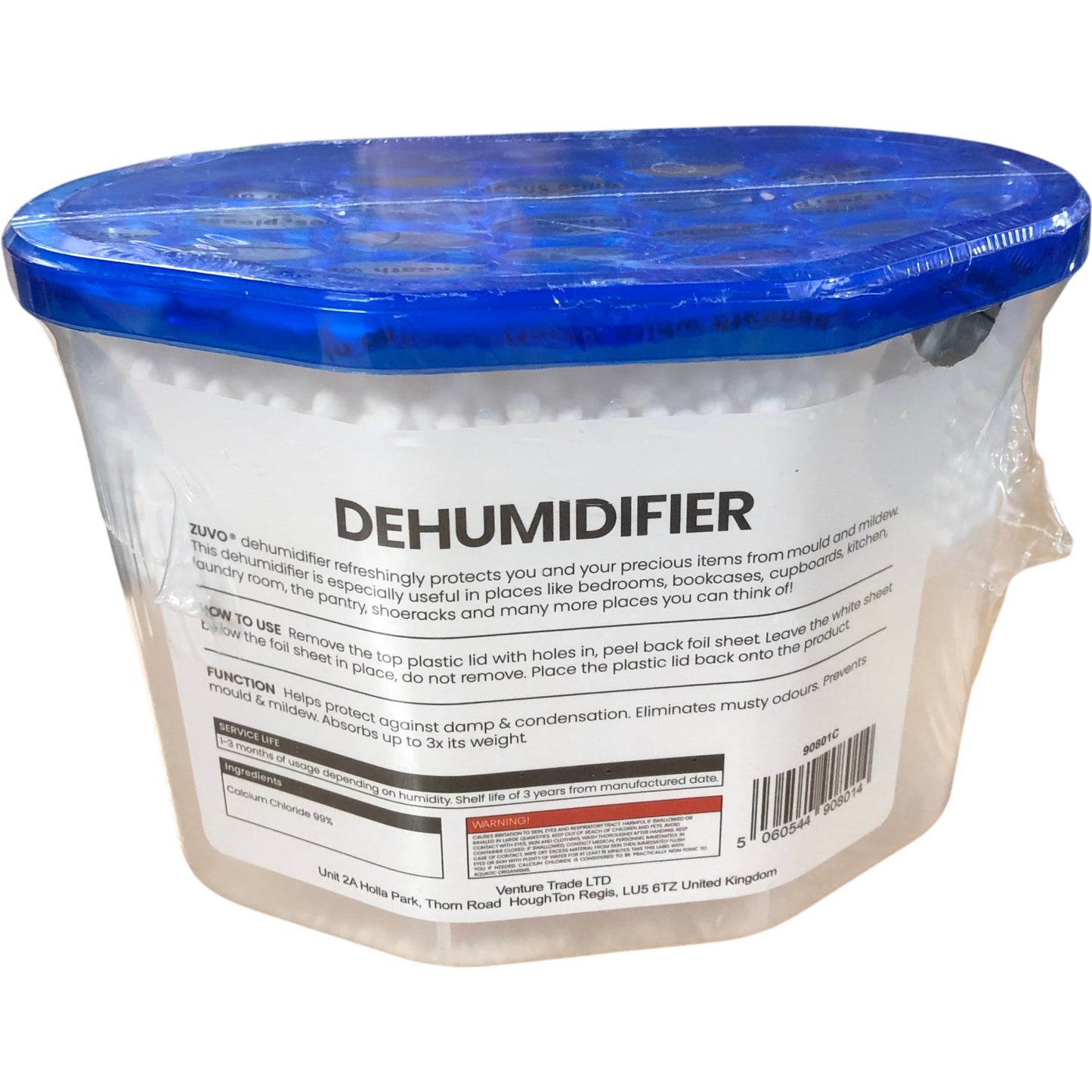 Zuvo Dehumidifier Pack of 4 Activated Charcoal Moisture Trap Odour Eliminator