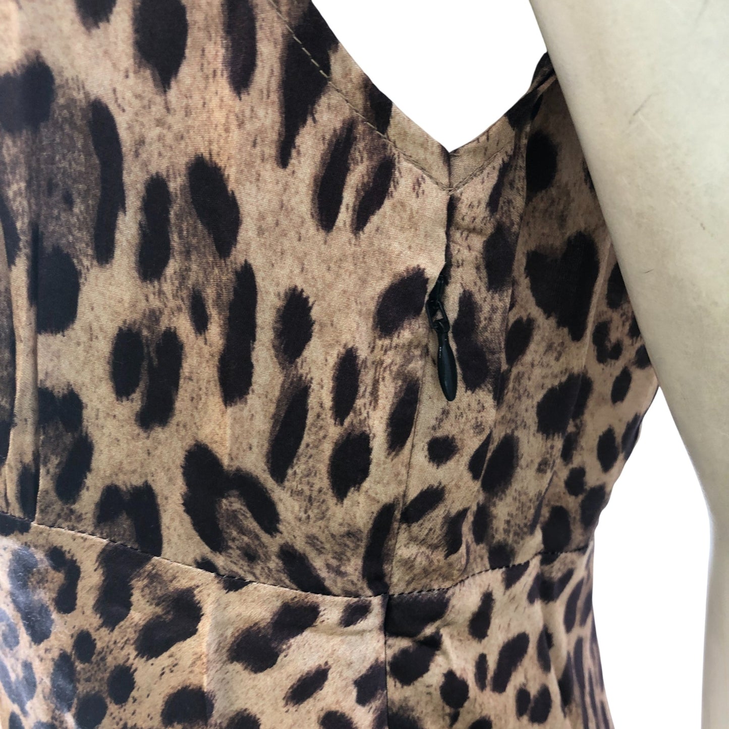 Rixo Amari Leopard Print Maxi Dress Women's Size S - UK 10 Lace Detail