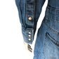 Wrangler Denim Dress Women's Blue Casual Button Up Shirt Dress Size Medium