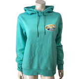 Weird Fish Aqua Marine Hoodie Size 12 Women's Cotton Blend with Logo