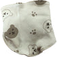 So Cute Baby Hat Bib Set 3-6 Months Organic Cotton Bear Design Cream Set 68cm