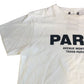 Paris Avenue Montaigne T-Shirt UK Large Women's White Cotton Top
