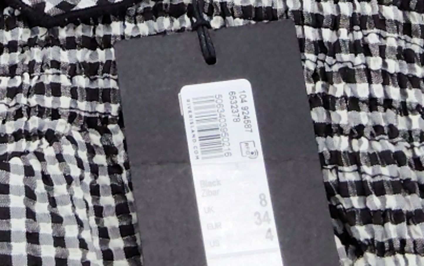 River Island Puff Sleeve Maxi Dress Women's Black White Floral Print Size 8