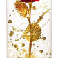 Dream of Flowers Red Gold Foil Eternal Rose Decorative Gift Item Glass Dome