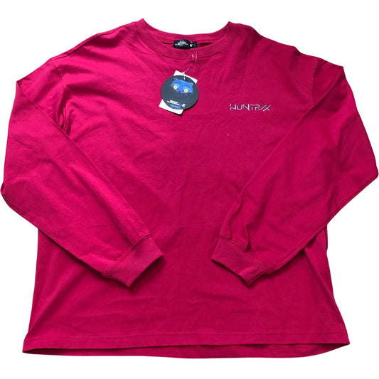HUNTRX KPOP Demon Hunters Long Sleeve T-Shirt Size L Women Red Cotton