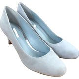 Lizzie Court Heels UK5 Women's Suede Mid Heel Pale Blue